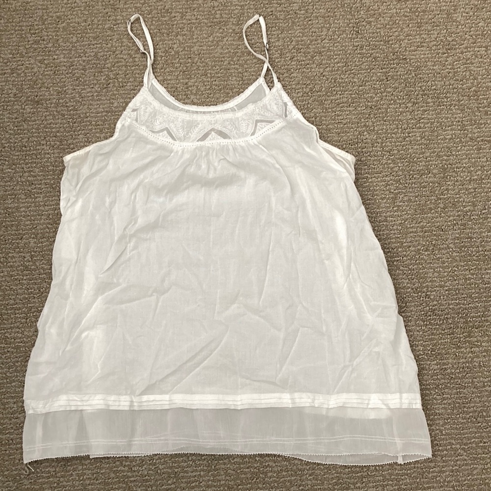 Aerie white tank top.